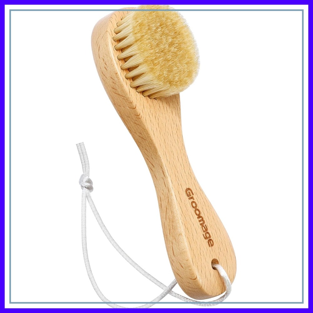 Wood Stain Brush - Laundry Stain Brush, Boar Bristle Cleaning