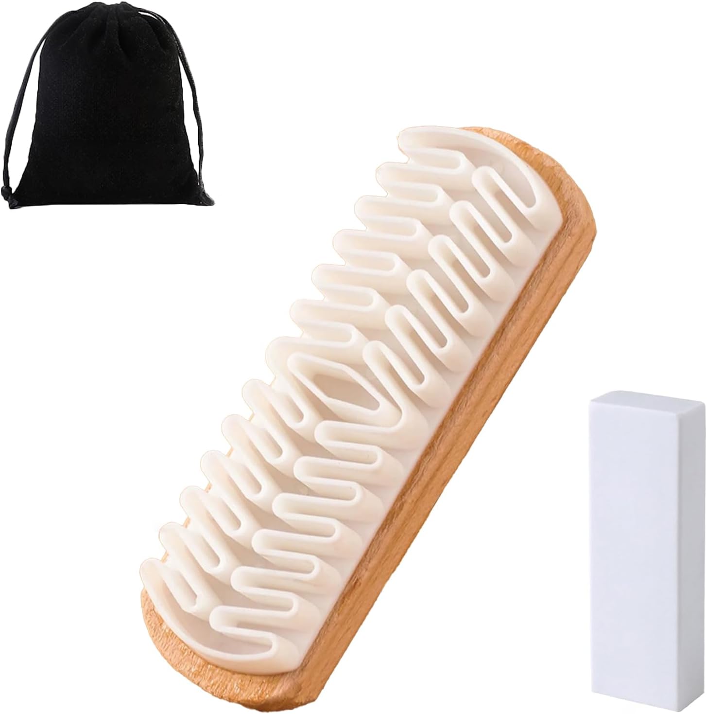 Wood Stain Brush - Suede Brush, Rubber Shoe Cleaner, Boots