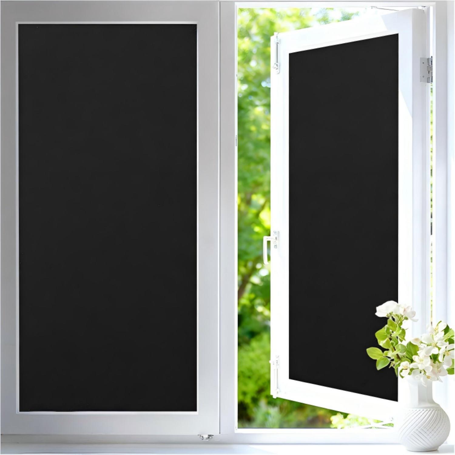 Home Improvement Show - Blackout Window Film Kit, Frosted Privacy