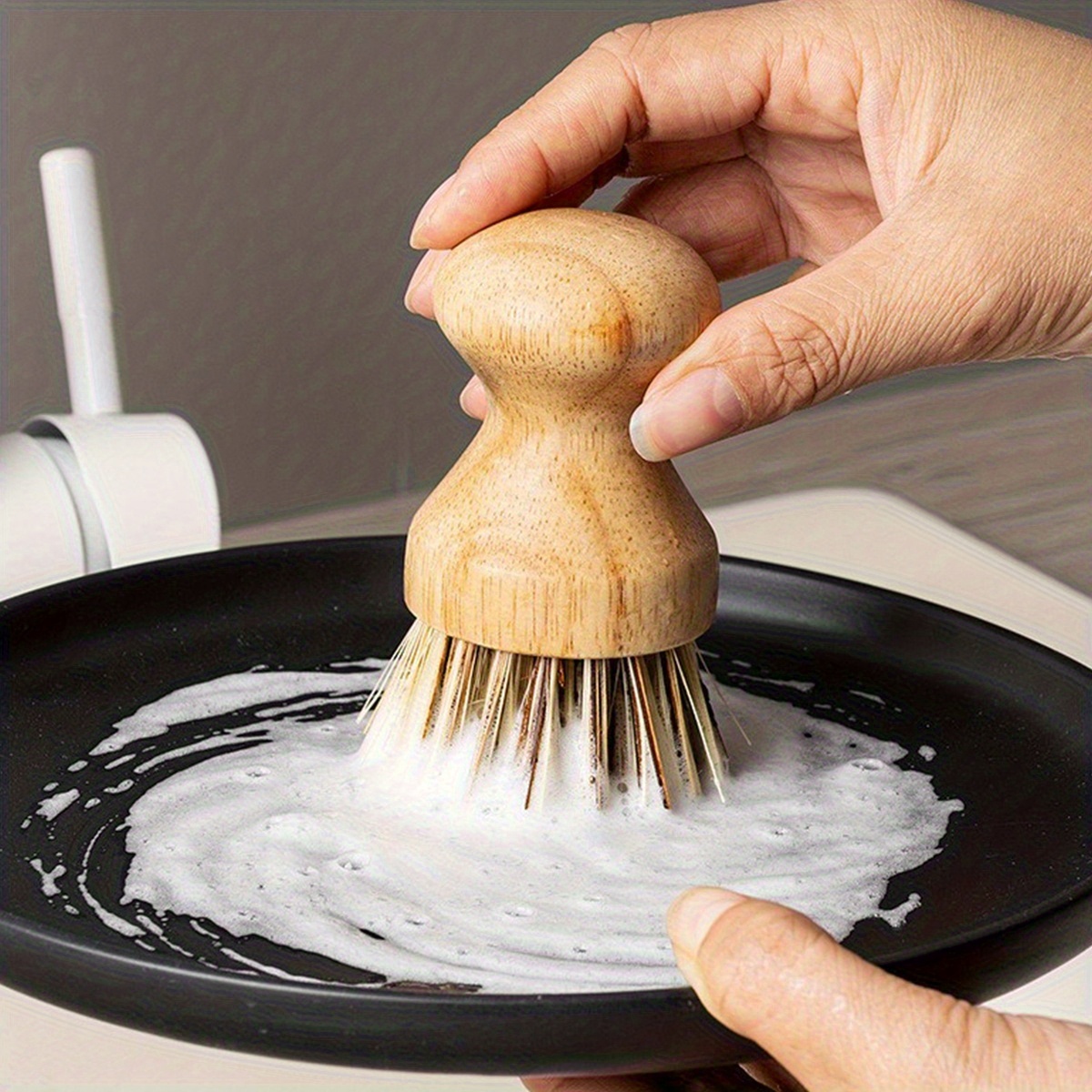 1pc Solid Wood Dishwashing Bru – Wood Stain Brush Bewertung und Preis