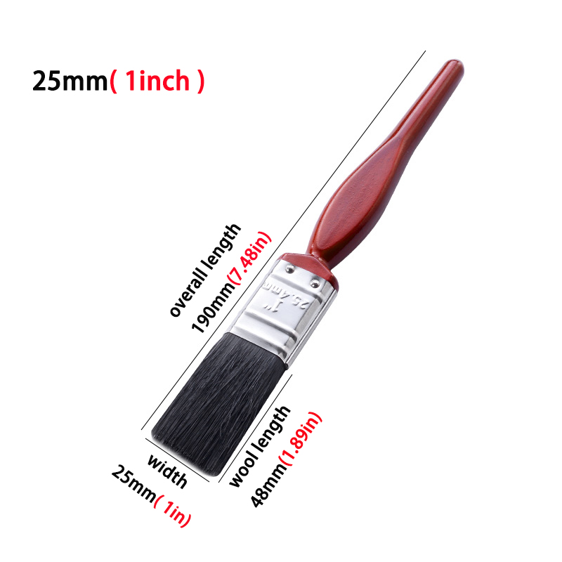Red Plastic Handle Black Brist – Wood Stain Brush Bewertung und Preis