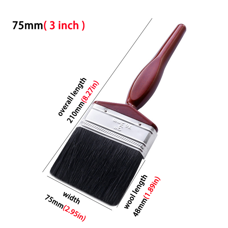 Red Plastic Handle Black Brist – Wood Stain Brush Bewertung und Preis