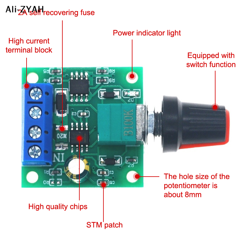 【MA8】1Pcs Adjustable Speed DC  – Home Improvement In Usa Bewertung und Preis