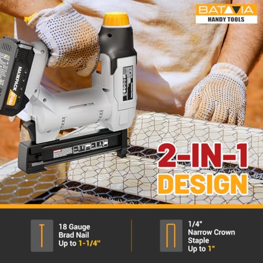 20V Cordless Nail Gun Battery  – Home Improvement Brad Bewertung und Preis