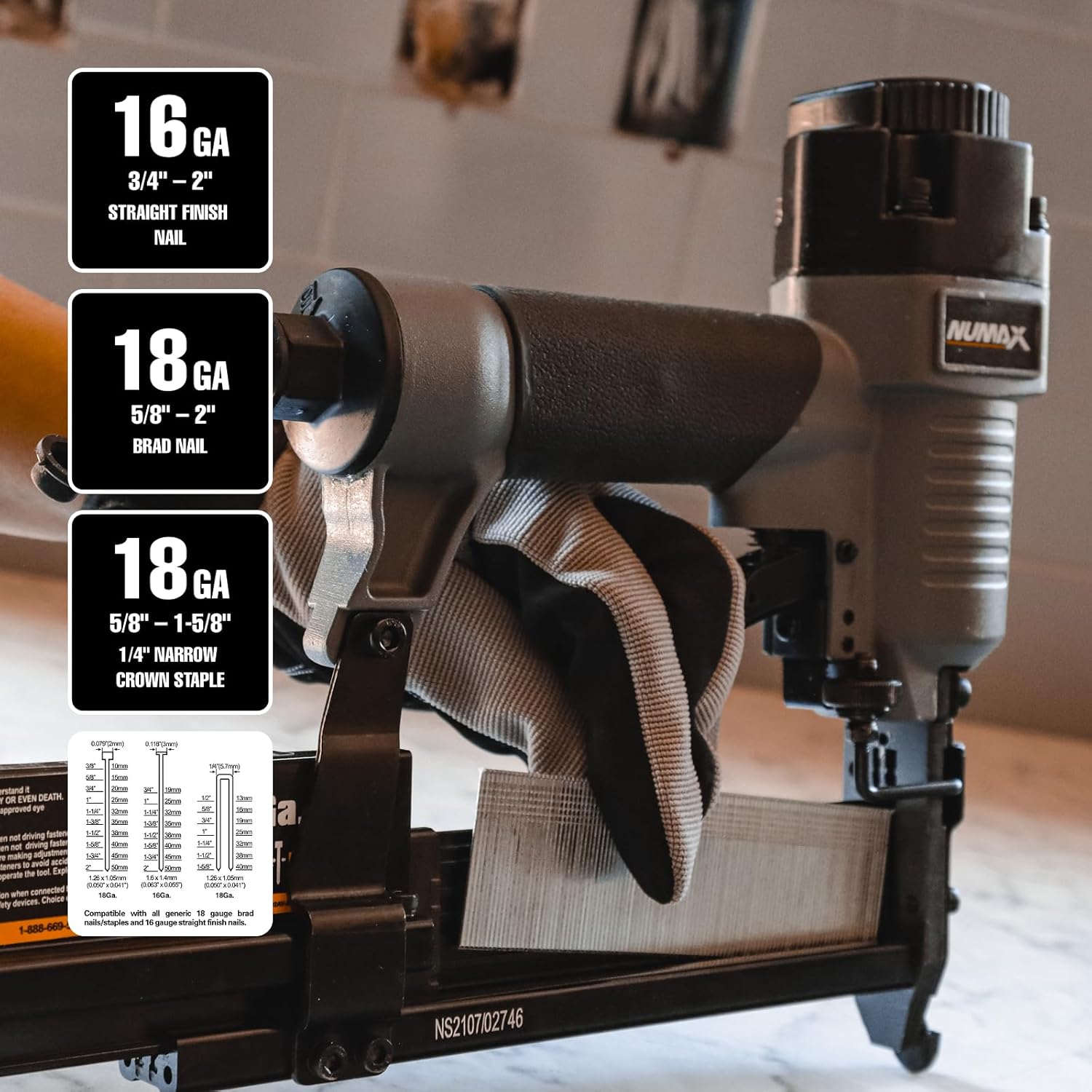 3-in-1 Pneumatic Nail Gun 16GA – Home Improvement Brad Bewertung und Preis
