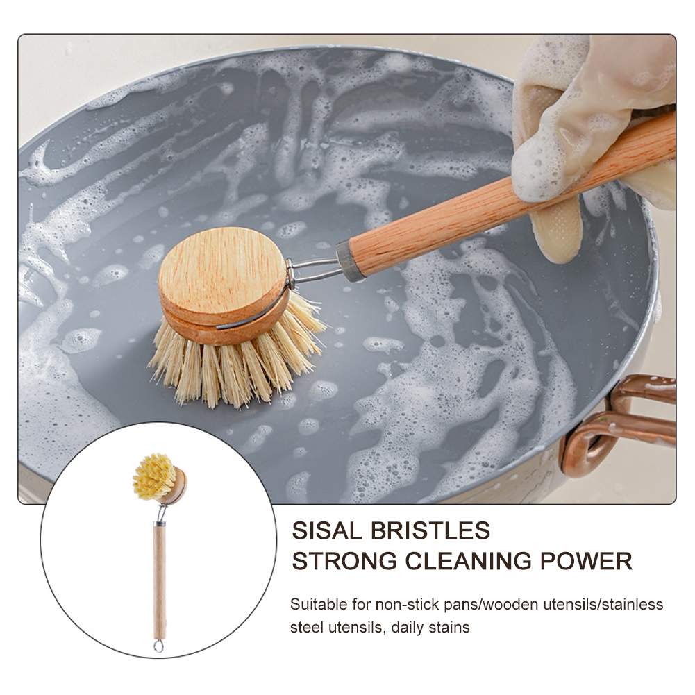 Replaceable Dish Brush Wooden  – Wood Stain Brush Bewertung und Preis