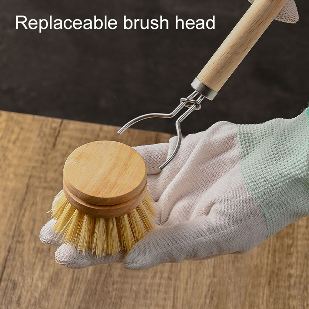 Replaceable Dish Brush Wooden  – Wood Stain Brush Bewertung und Preis