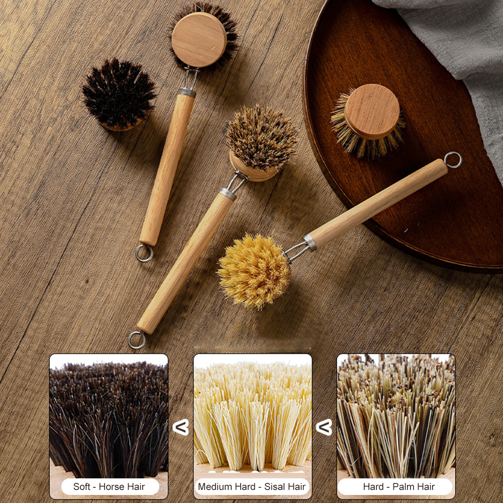 Replaceable Dish Brush Wooden  – Wood Stain Brush Bewertung und Preis
