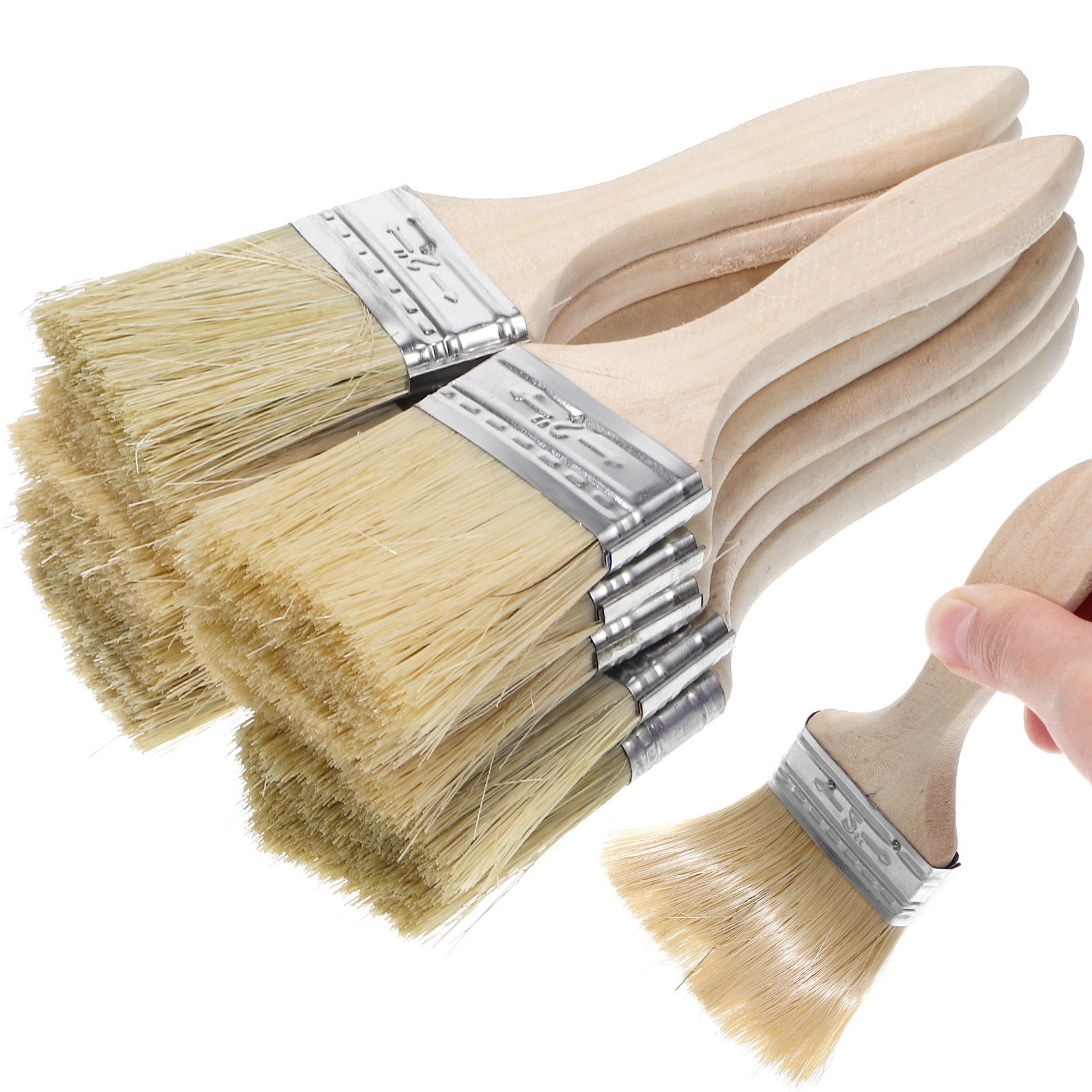 10 Pcs Set Thickened Wooden Ha – Wood Stain Brush Bewertung und Preis