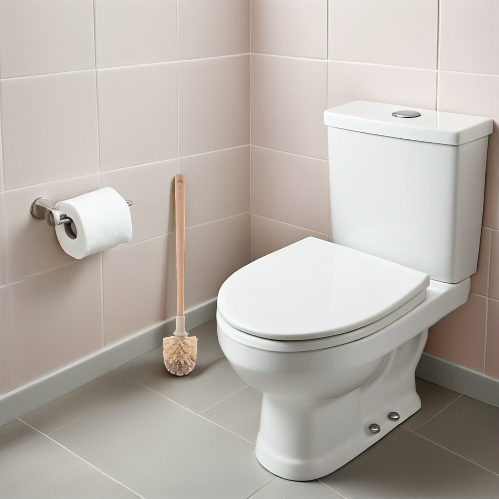 2Pcs Household Toilet Brush Lo – Wood Stain Brush Bewertung und Preis