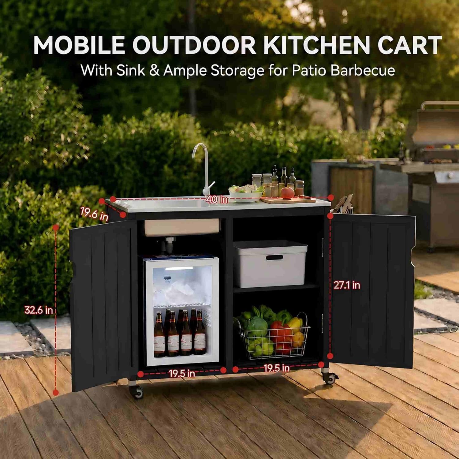 Outdoor Kitchen Island with 30 – Home Improvement K&B Construction Bewertung und Preis