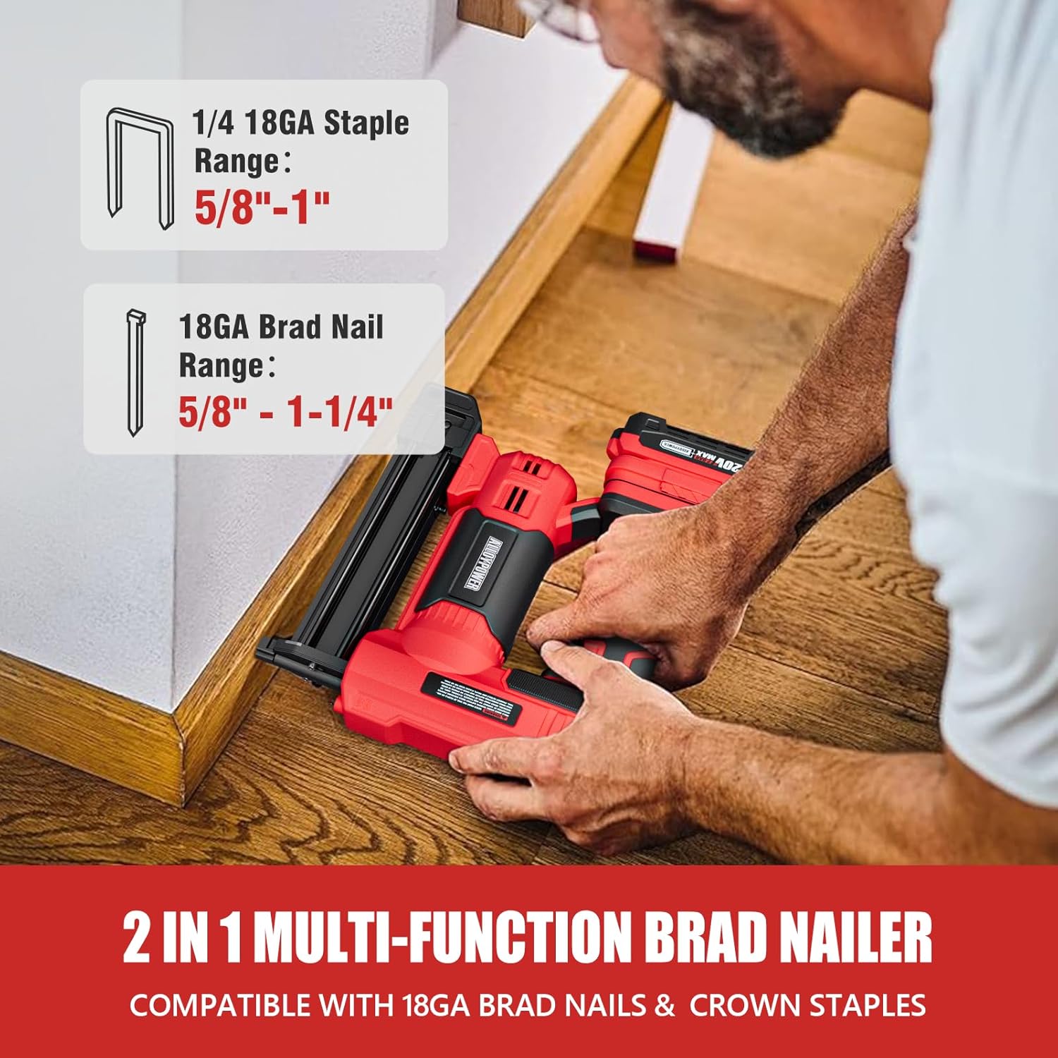 2-in-1 Cordless Brad Nailer an – Home Improvement Brad Bewertung und Preis