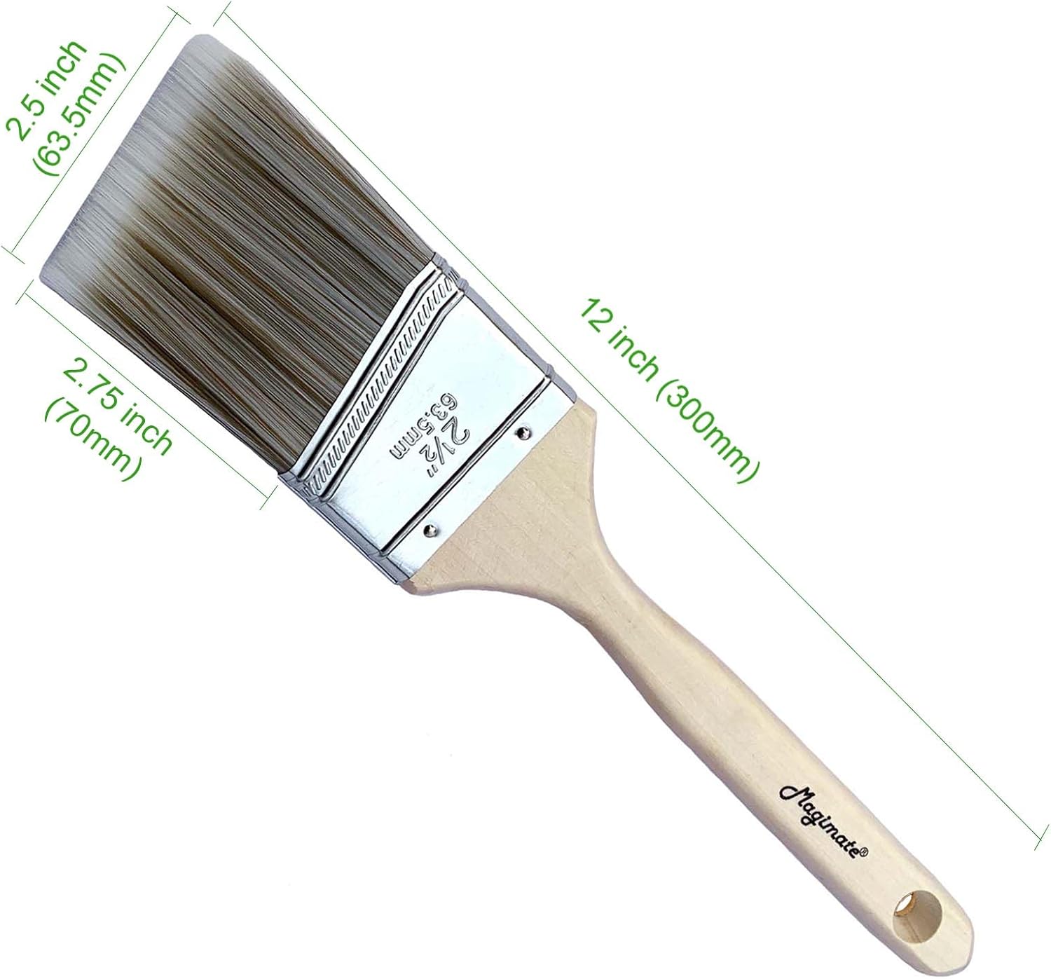 2 1/2 Inch Angled Paint Brush, – Wood Stain Brush Bewertung und Preis