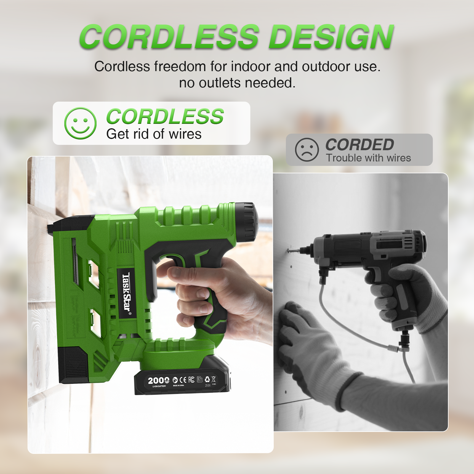 TaskStar Cordless Brad Nailer  – Home Improvement Brad Bewertung und Preis