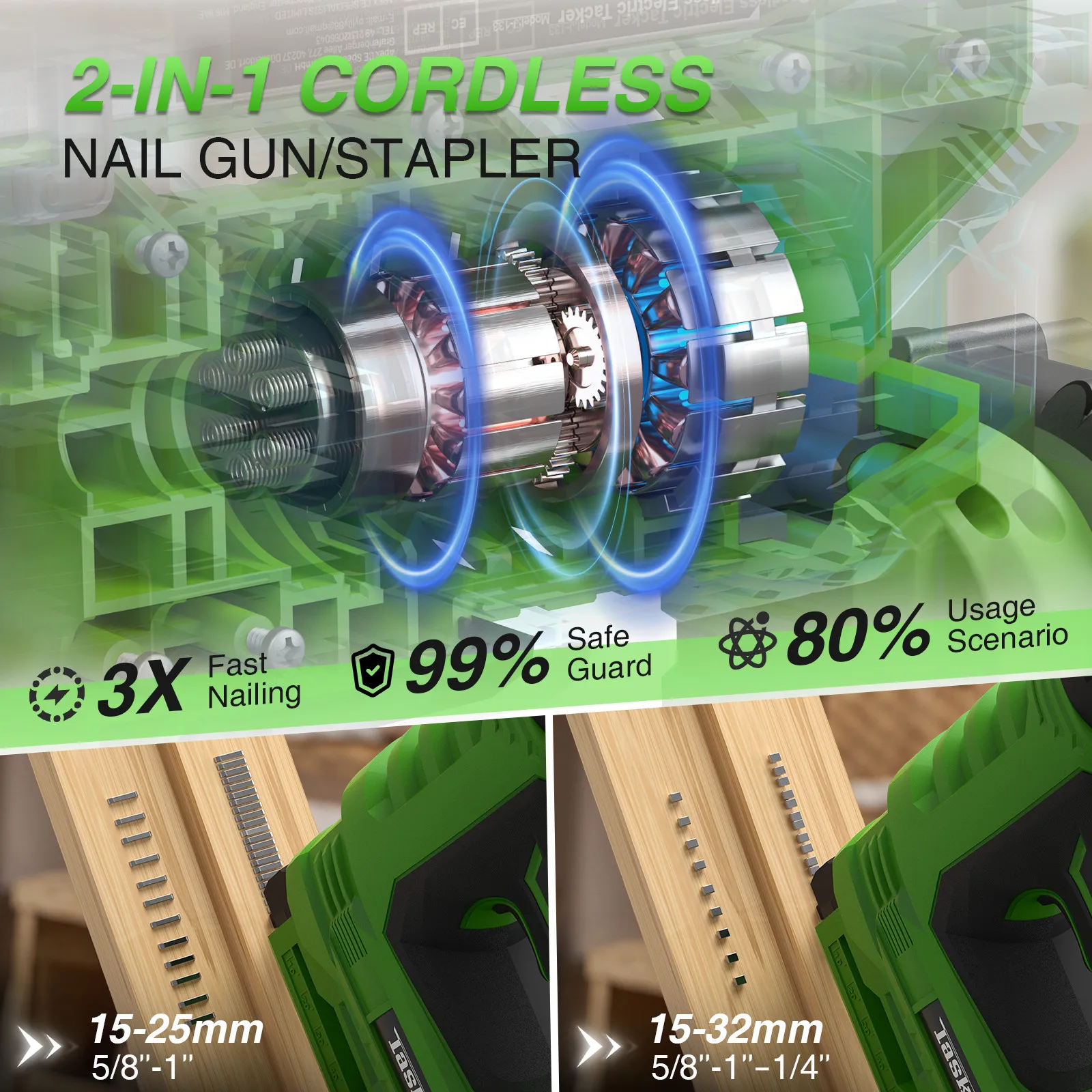 TaskStar Cordless Brad Nailer  – Home Improvement Brad Bewertung und Preis