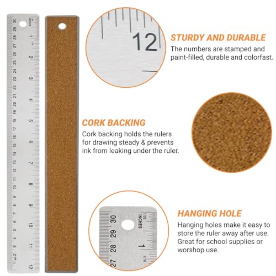 Stainless Steel Ruler with Non – Home Improvement In Usa Bewertung und Preis